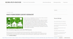 Desktop Screenshot of klima-plus-haus.de
